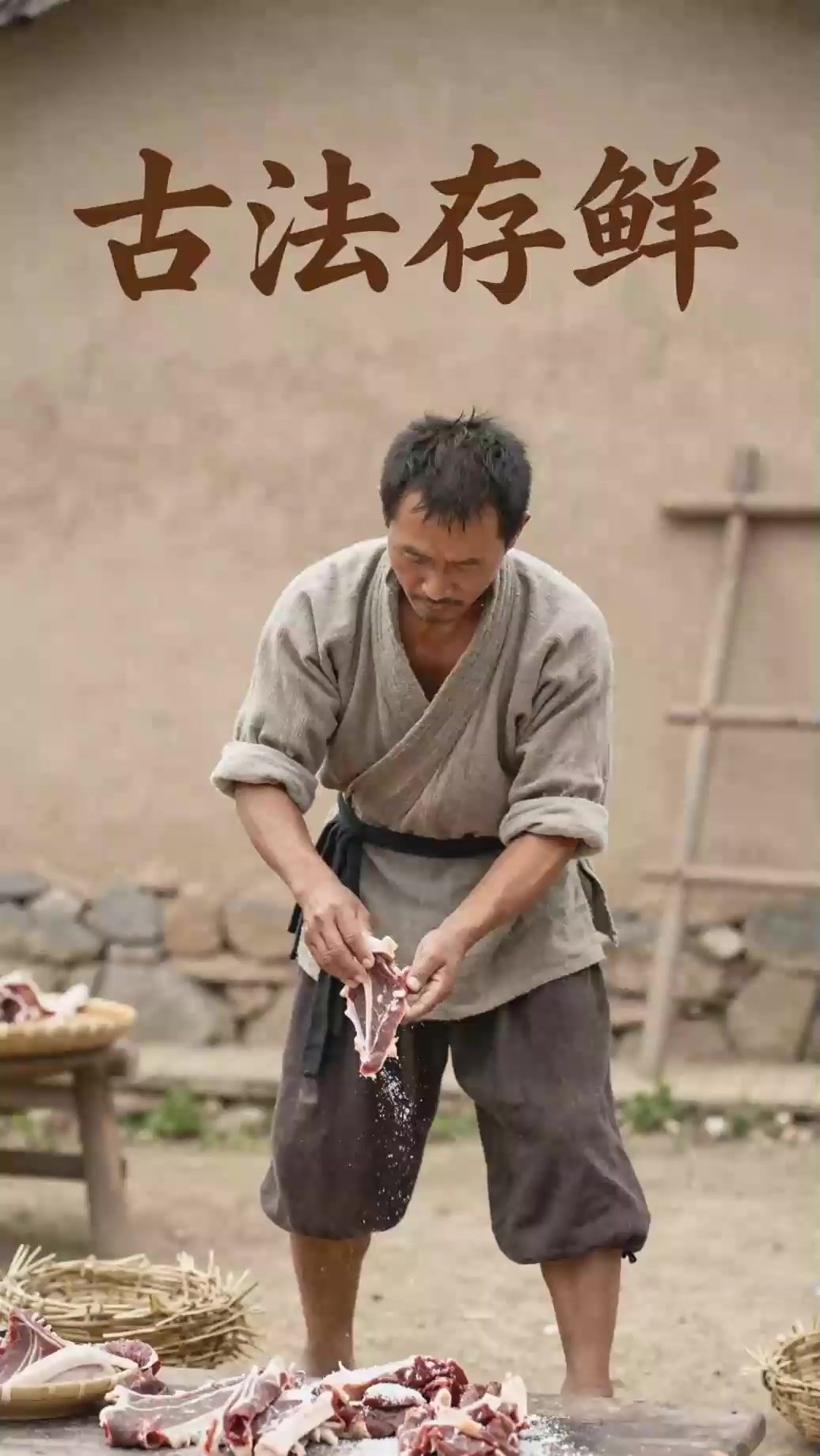 《古代没有速冻柜怎么保存肉类？盐渍风干存肉整年不变质》