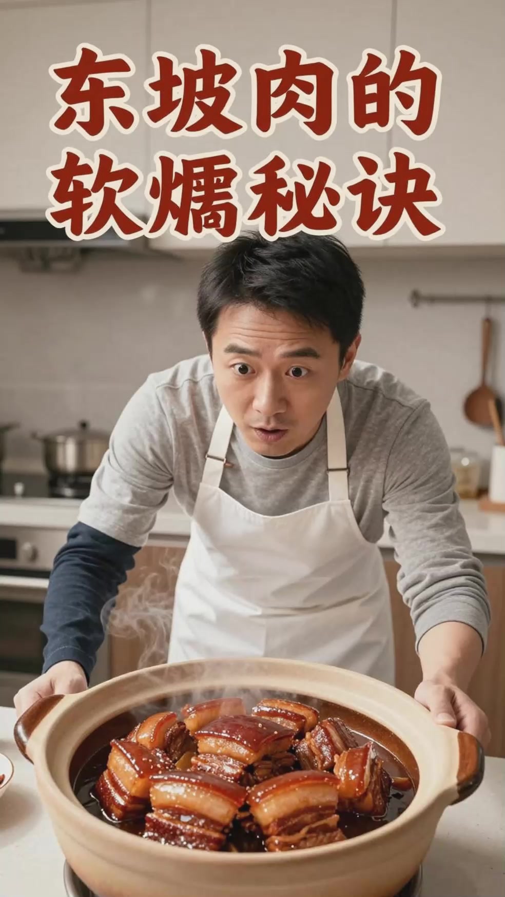 东坡肉酥烂？砂锅慢炖酒香浓郁肉皮颤巍巍
