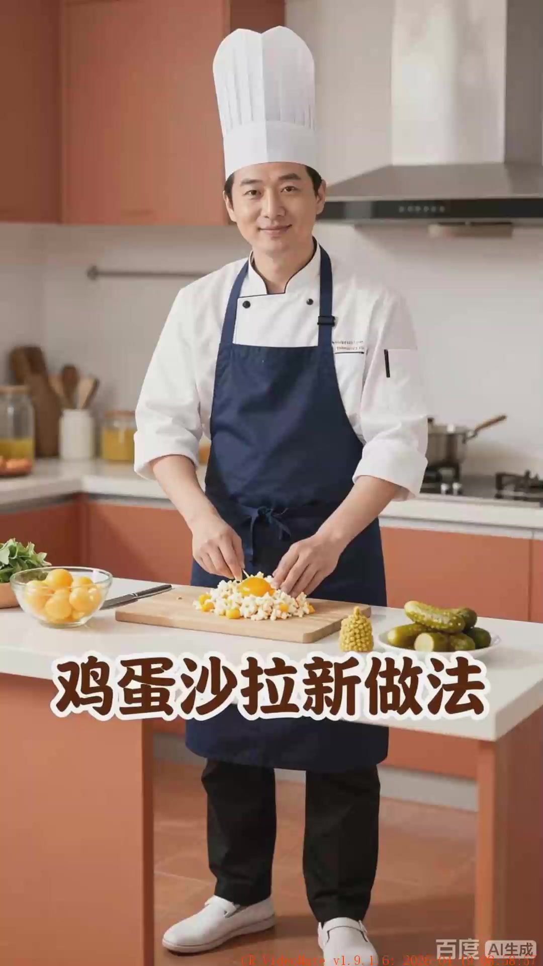 鸡蛋沙拉怎么更香？蛋黄压碎加芥末酱和酸黄瓜，层次丰富。