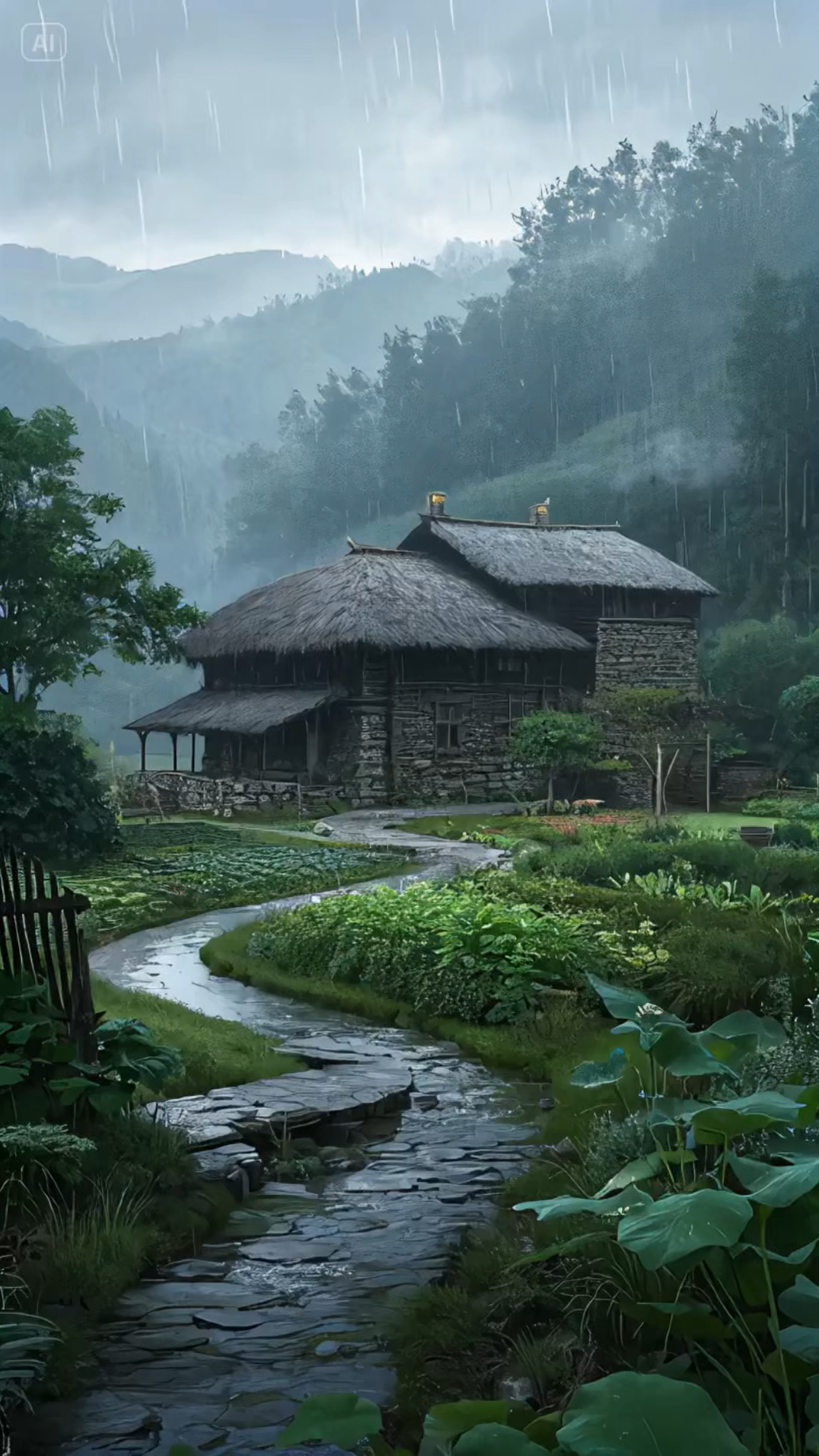 人群太吵了,去山间煮茶听雨,安静又孤独踏实又自由#治愈 #听雨