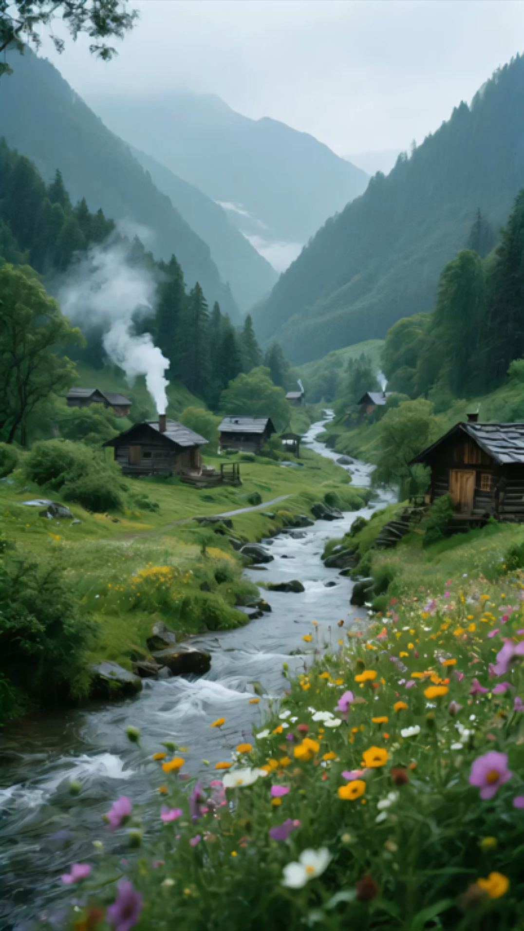 人群太吵了,去山间煮茶听雨,安静又孤独,踏实又自由 #乡愁记忆