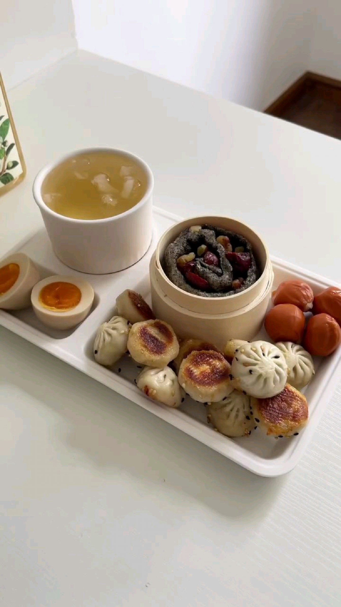 中式暖胃元气早餐|超爱坚果黑芝麻卷~