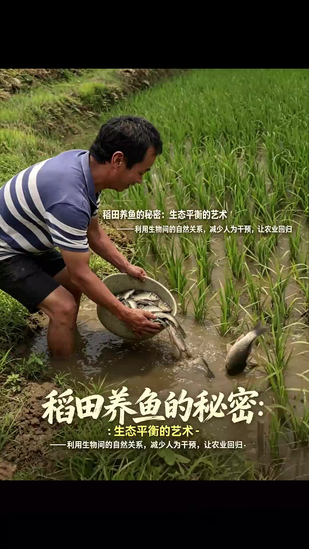 稻田养鱼的秘密啊