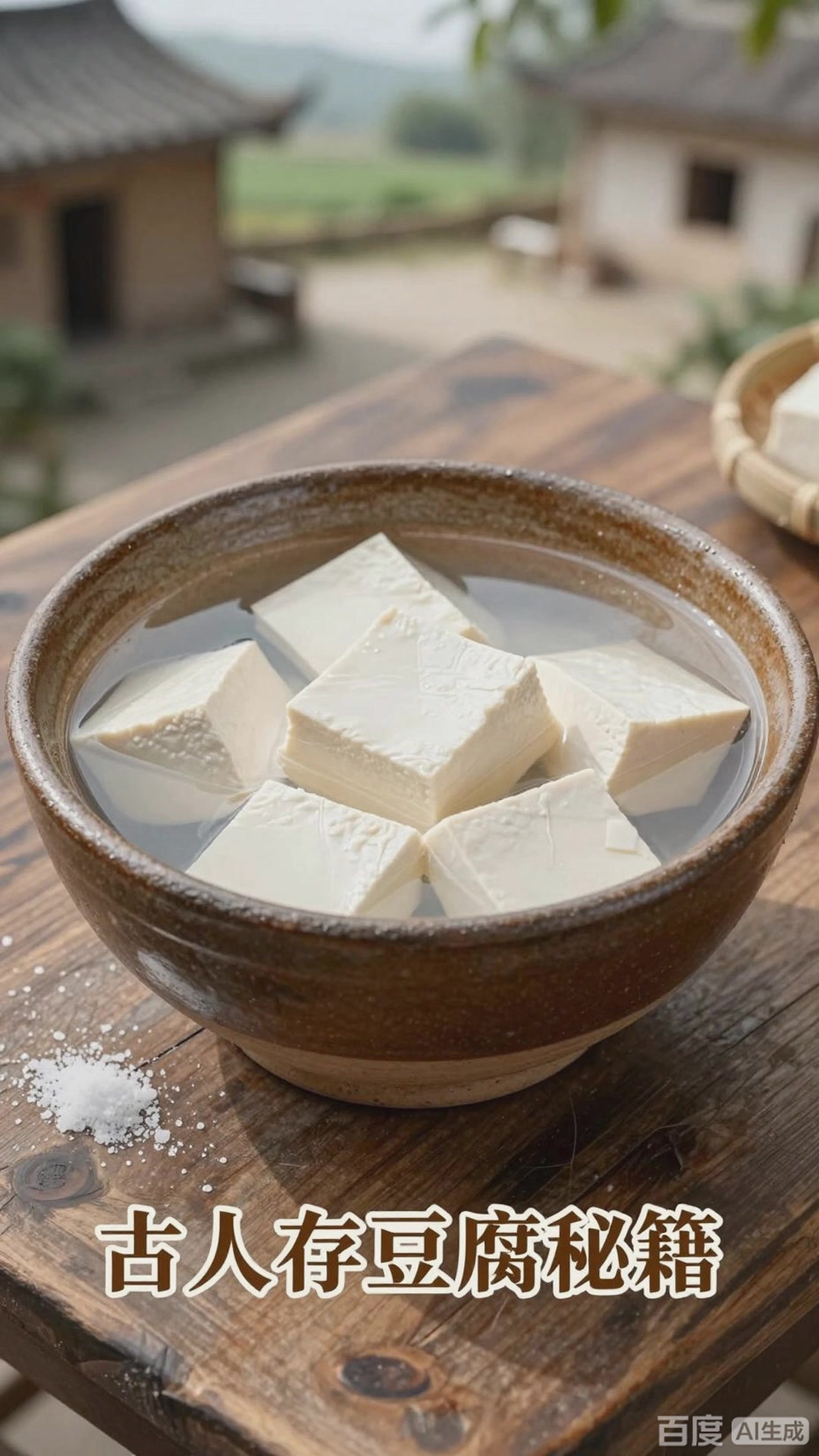 古人没有冰箱怎么存豆腐？这盆“盐水”浸泡法让豆腐放三天不馊