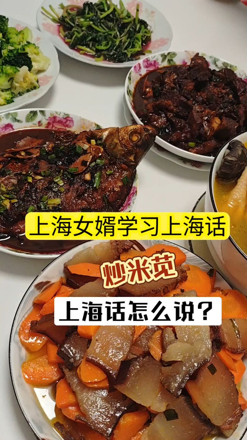 上海女婿学习上海话,炒米苋,上海话怎么说?