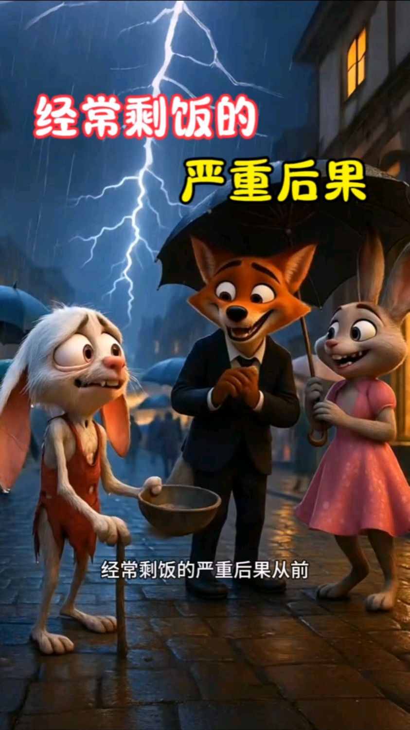 经常剩饭的严重后果#幼儿启蒙教育 #育儿故事 #儿童睡前故事 #绘本