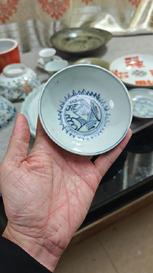 万历青花鲤鱼纹盘