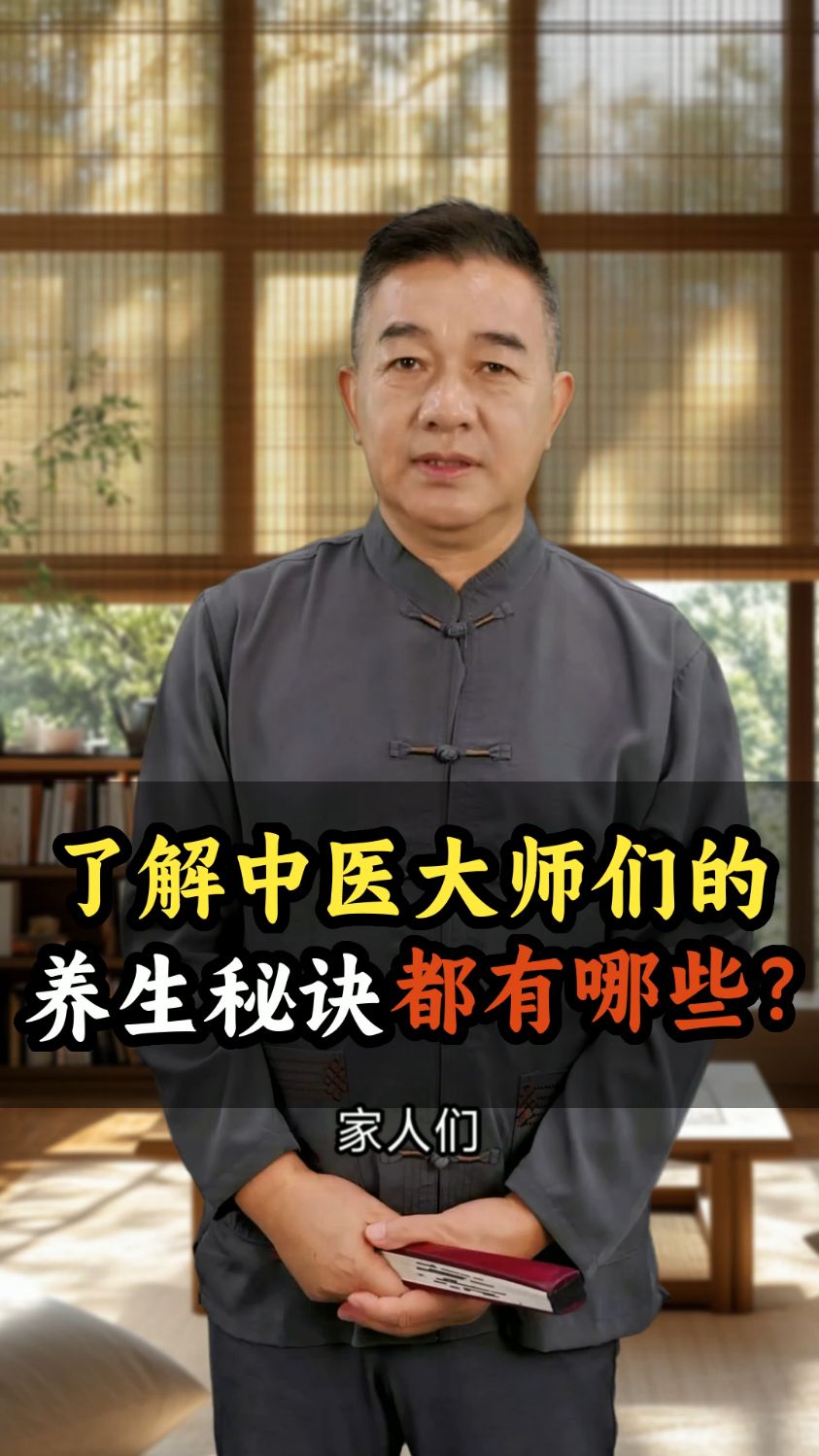 中医大师的养生秘诀