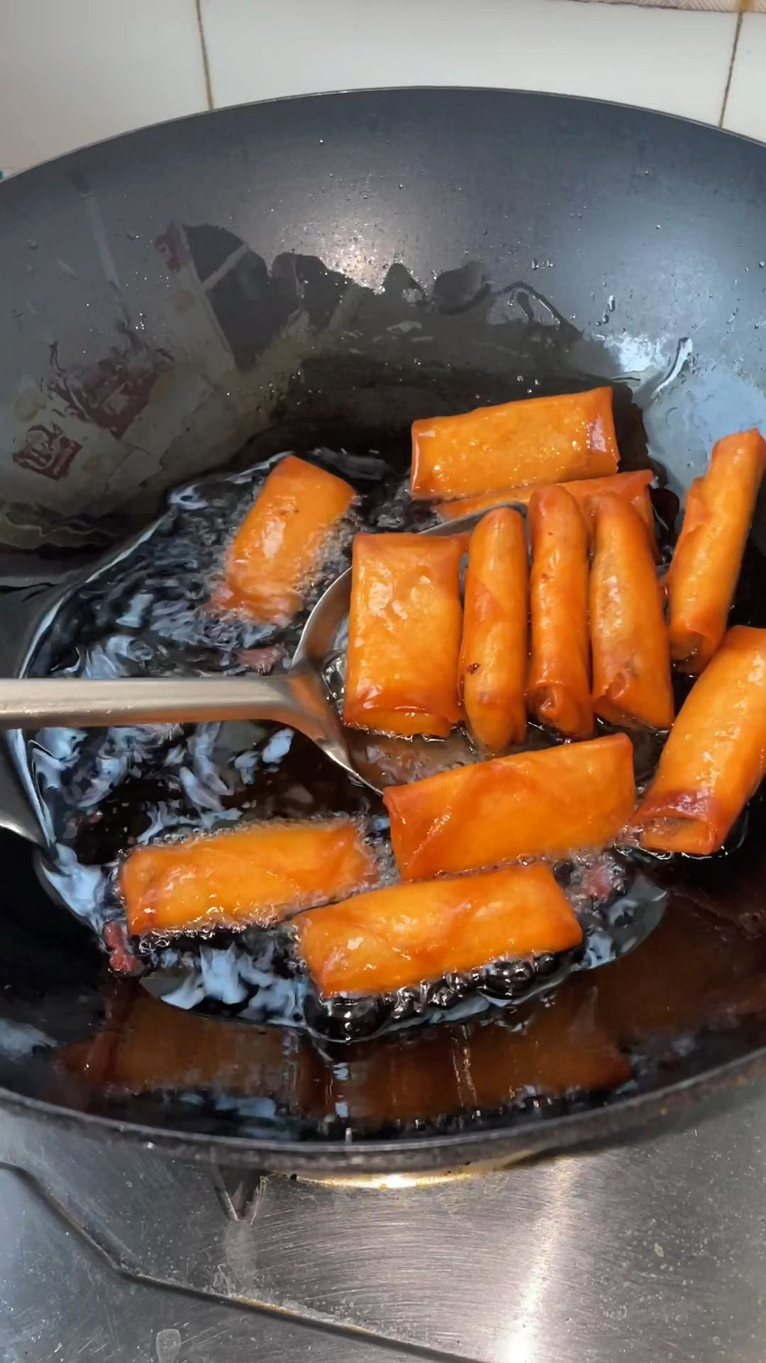 超好吃的油炸春卷