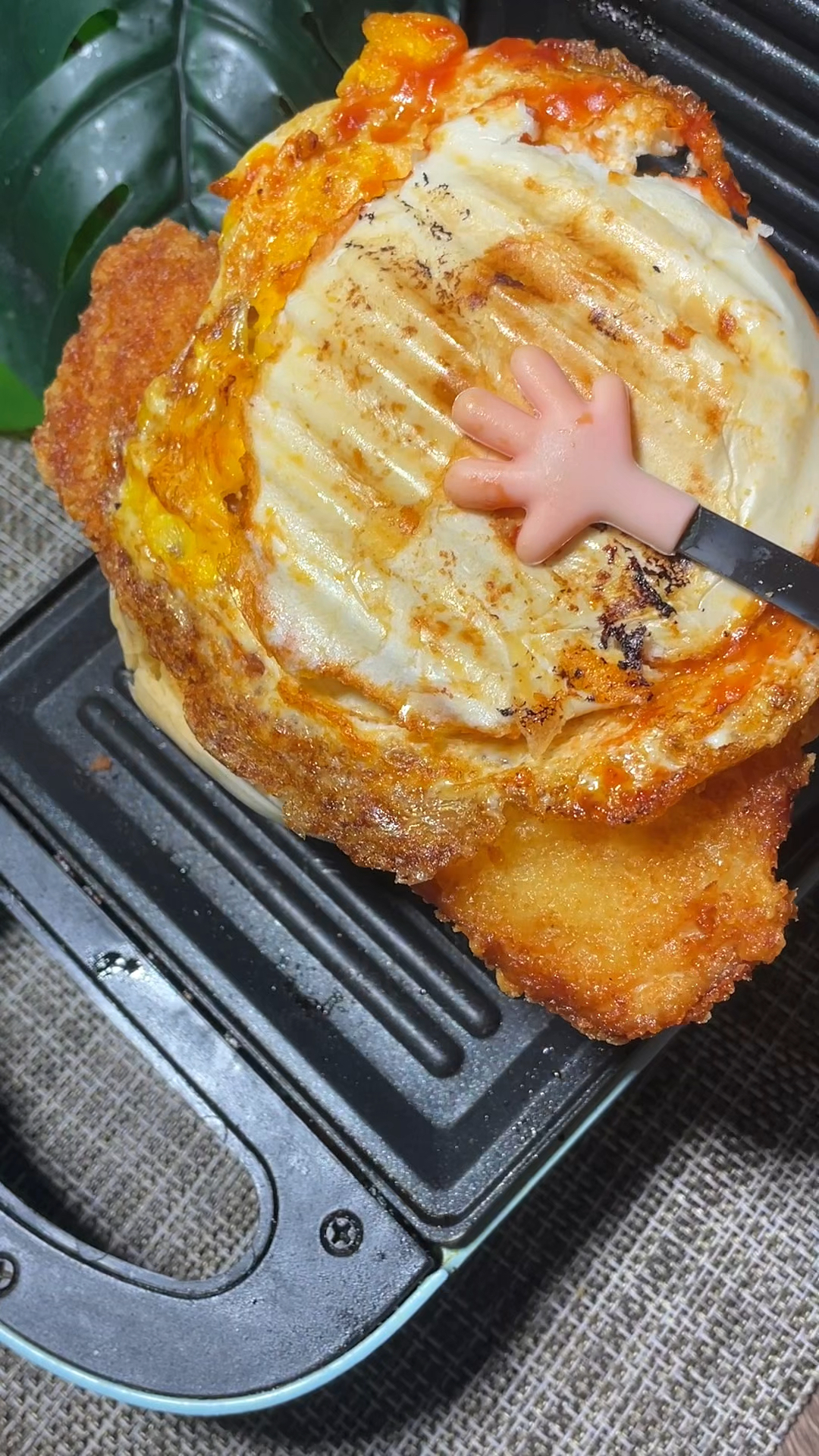 中式馒头鸡排汉堡