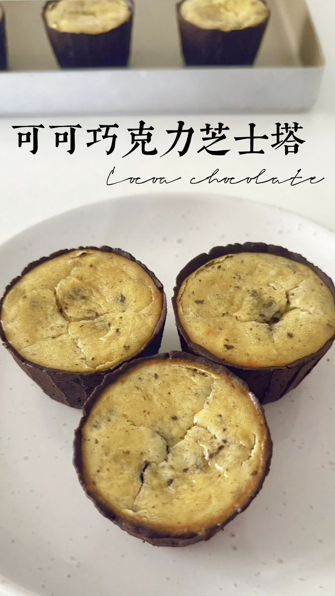 可可巧克力芝士塔|一口直接被拿捏!
