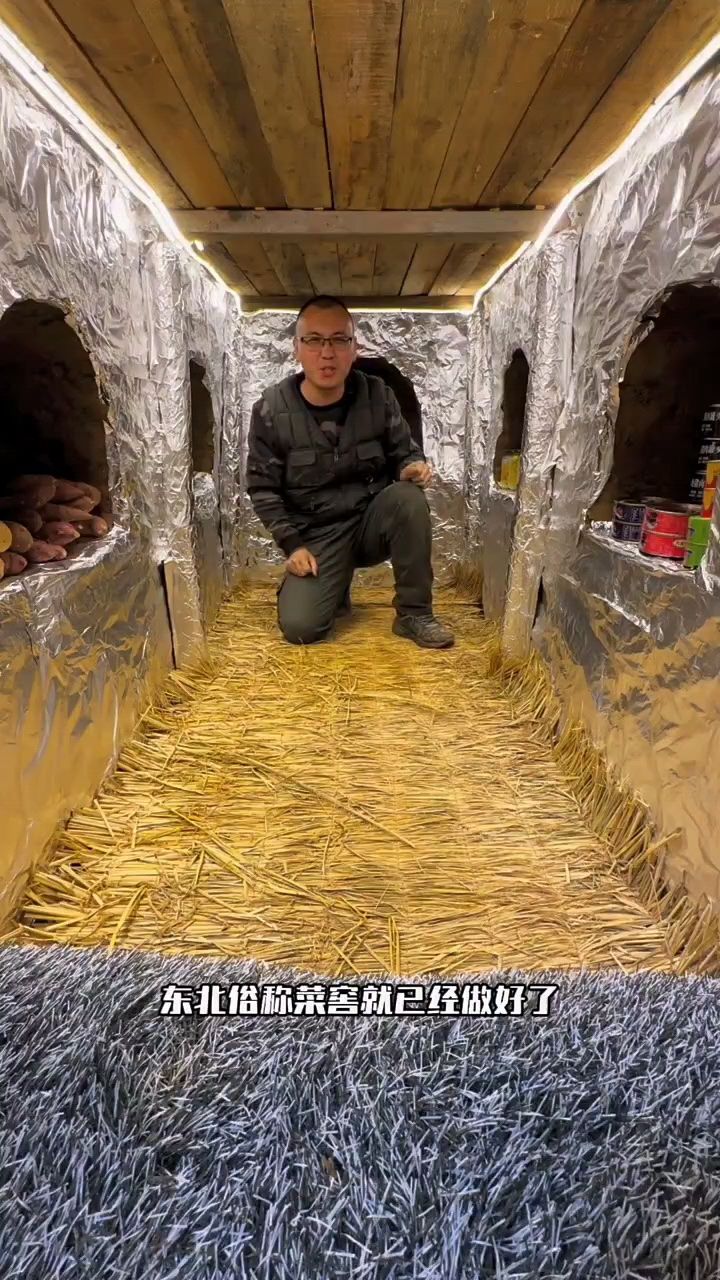 想把这个菜窖扩大建个地下安全屋，储存物资！