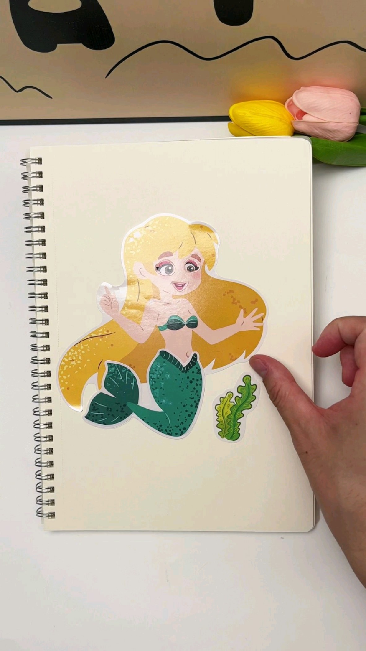 美人鱼贴纸来了哦