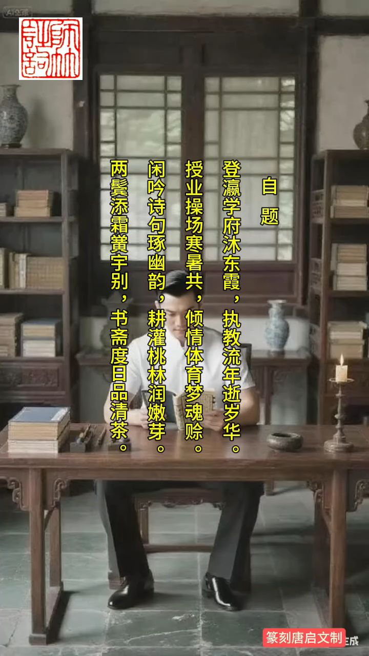 七言律诗——自题