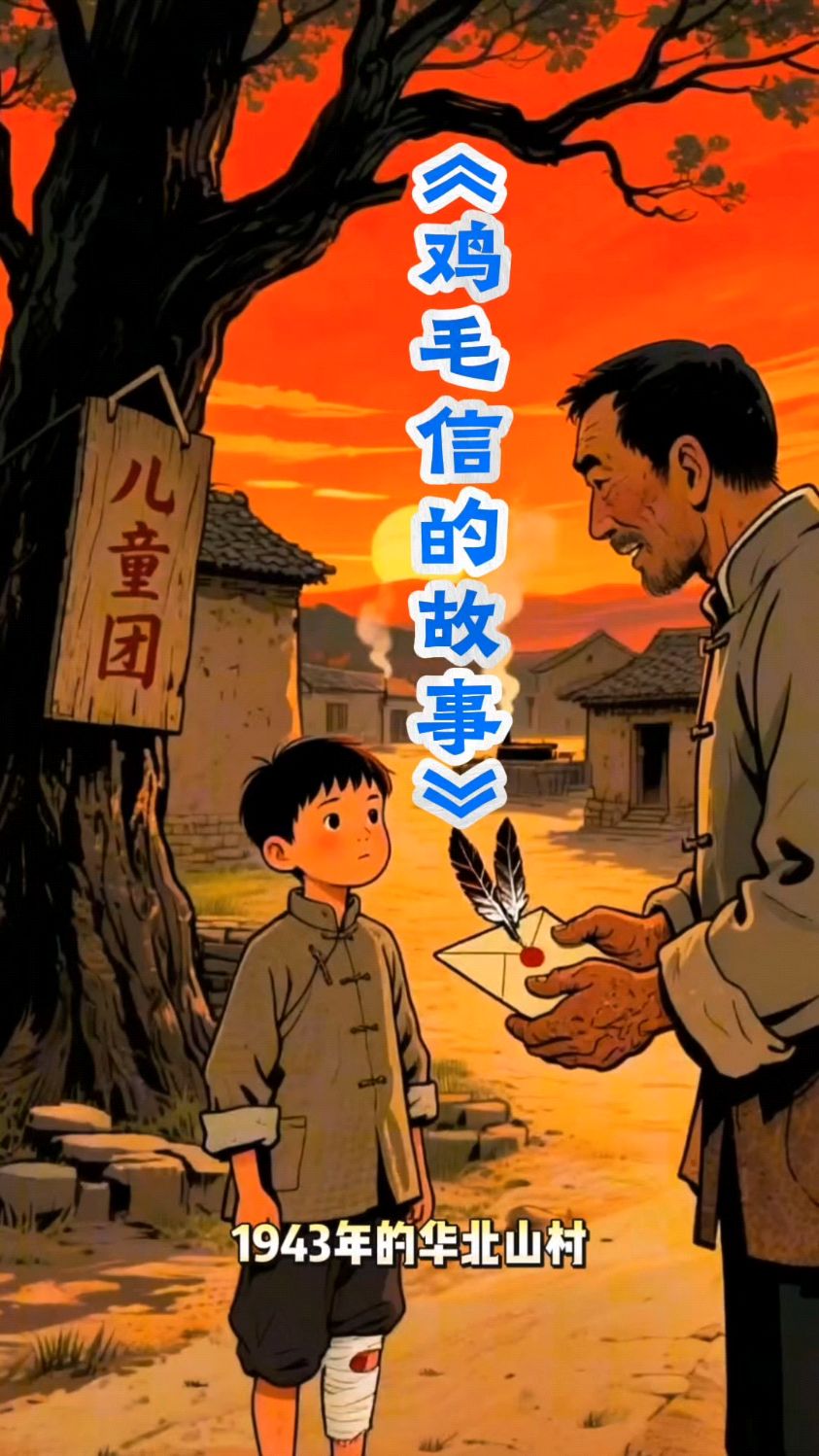 红色经典少儿主题：重温鸡毛信的故事！
