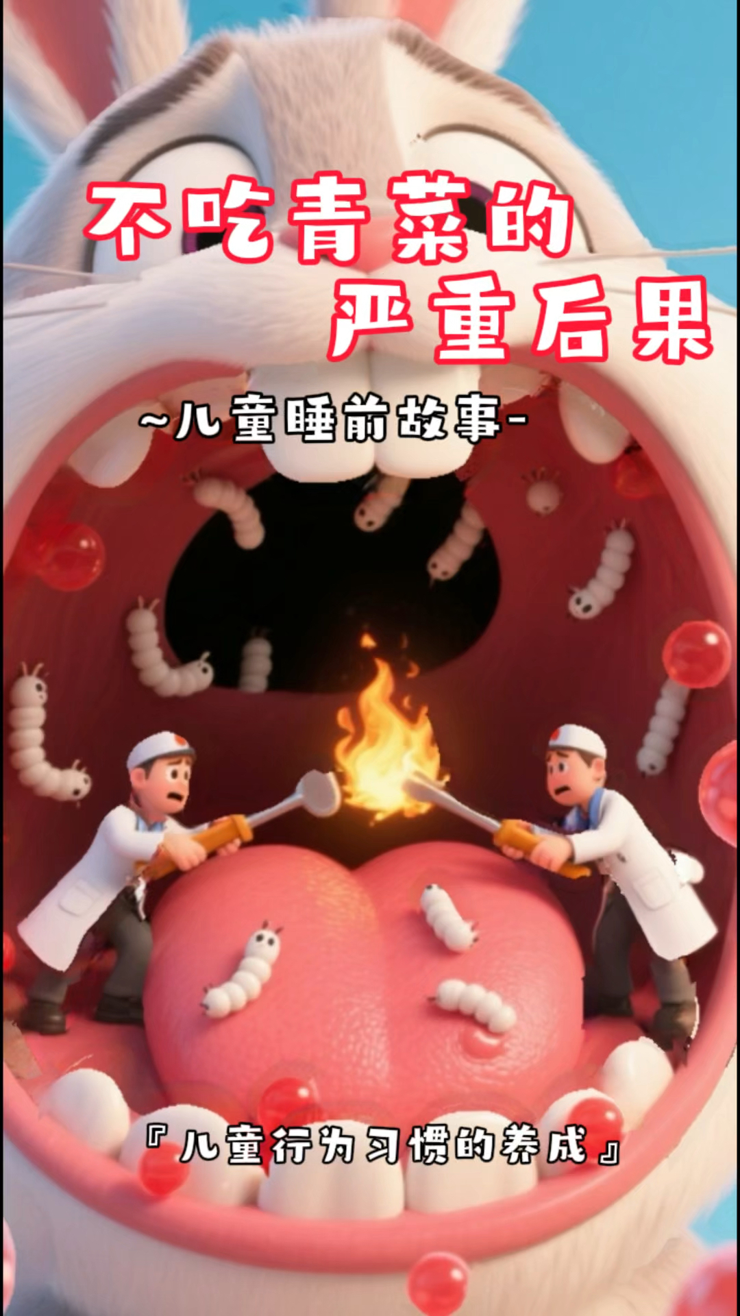 儿童睡前故事《不吃青菜的严重后果》有声绘本