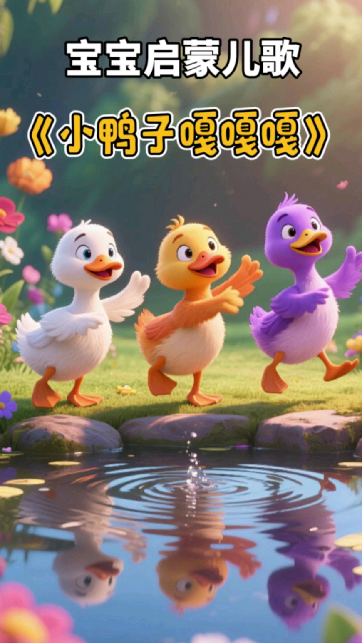 《小鸭子嘎嘎嘎》早教儿歌