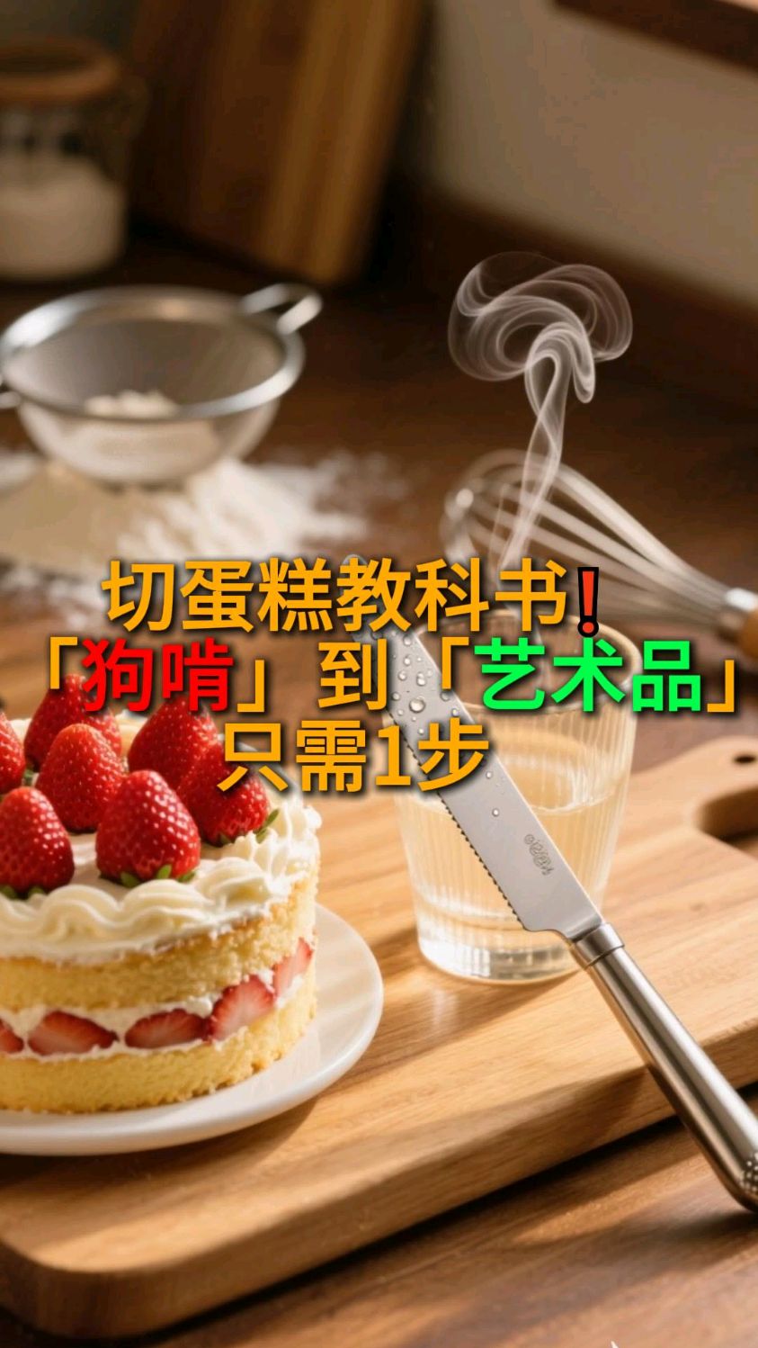 如何切平整好看的蛋糕