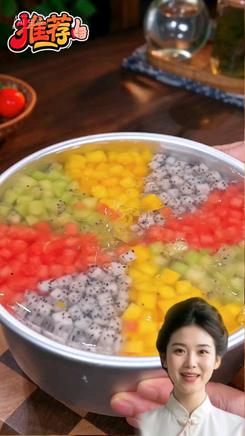 水果果冻蛋糕布丁