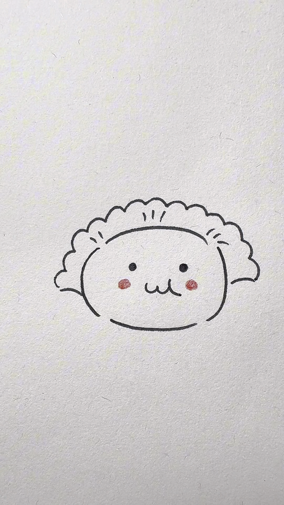 饺子这样画简单又可爱