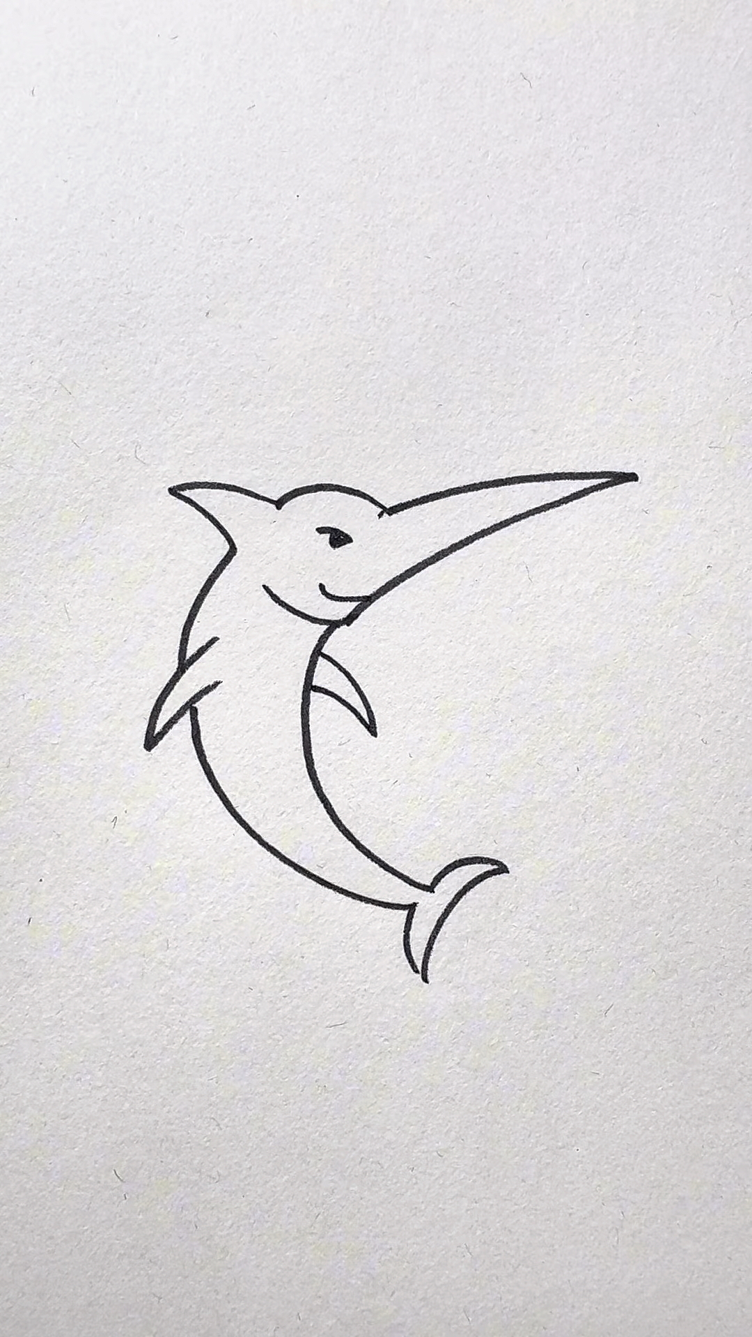 试试画一条剑鱼吧