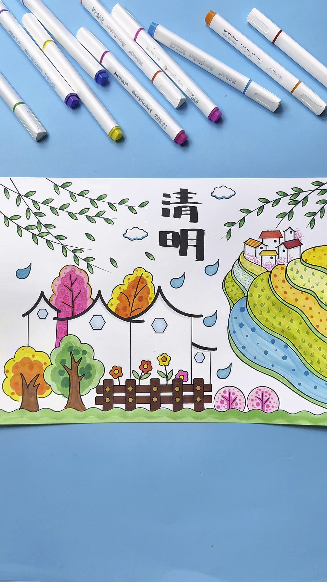 清明节手抄报这样画简单又好看,快拿去交作业吧