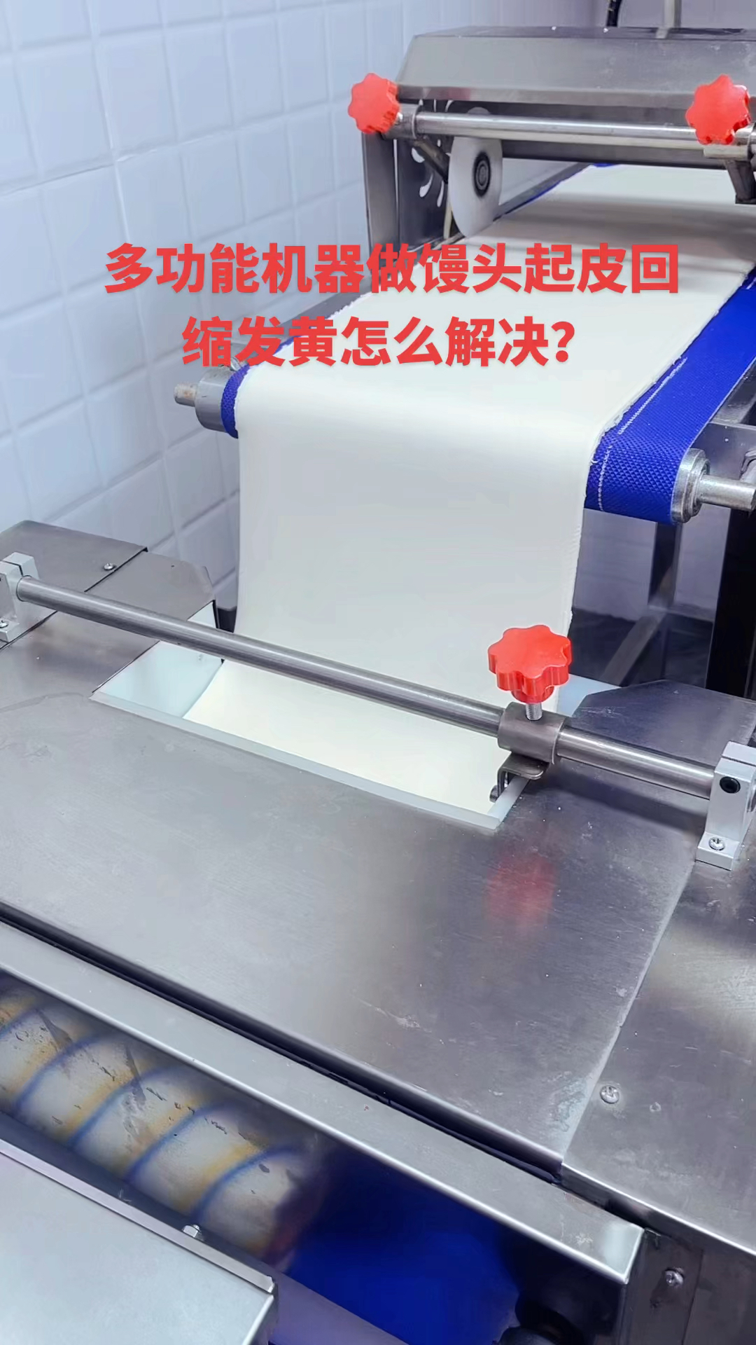 馒头机做白馒头不起皮不回缩发面工艺:面粉10斤,老面2斤