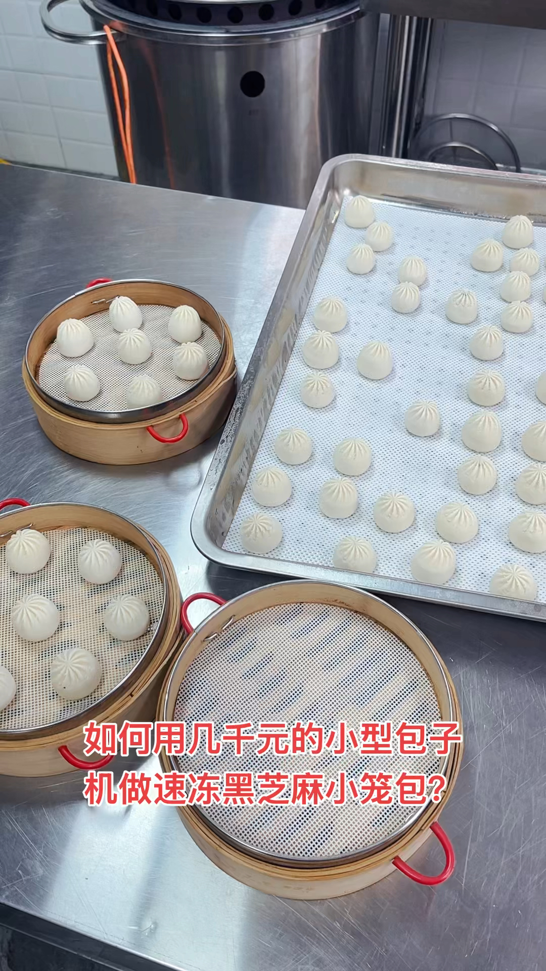 几千元的包子机做速冻小笼包,配方面皮不开裂,不粘牙,不发黄