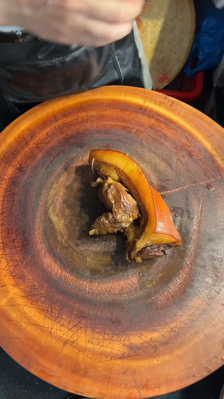 猪头肉切法一看就会