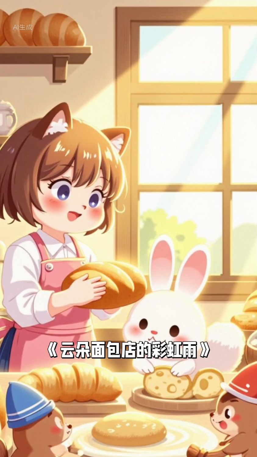 #儿童早教故事绘本#云朵面包店的彩虹雨