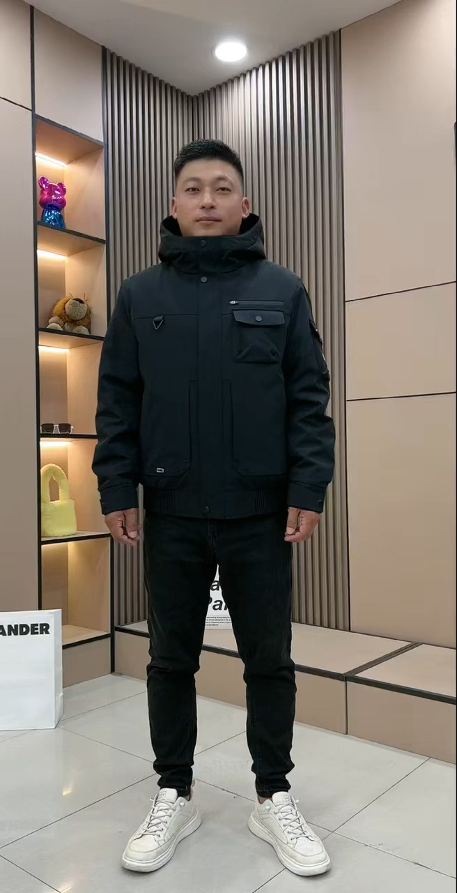 男士夹克款皮草派克服