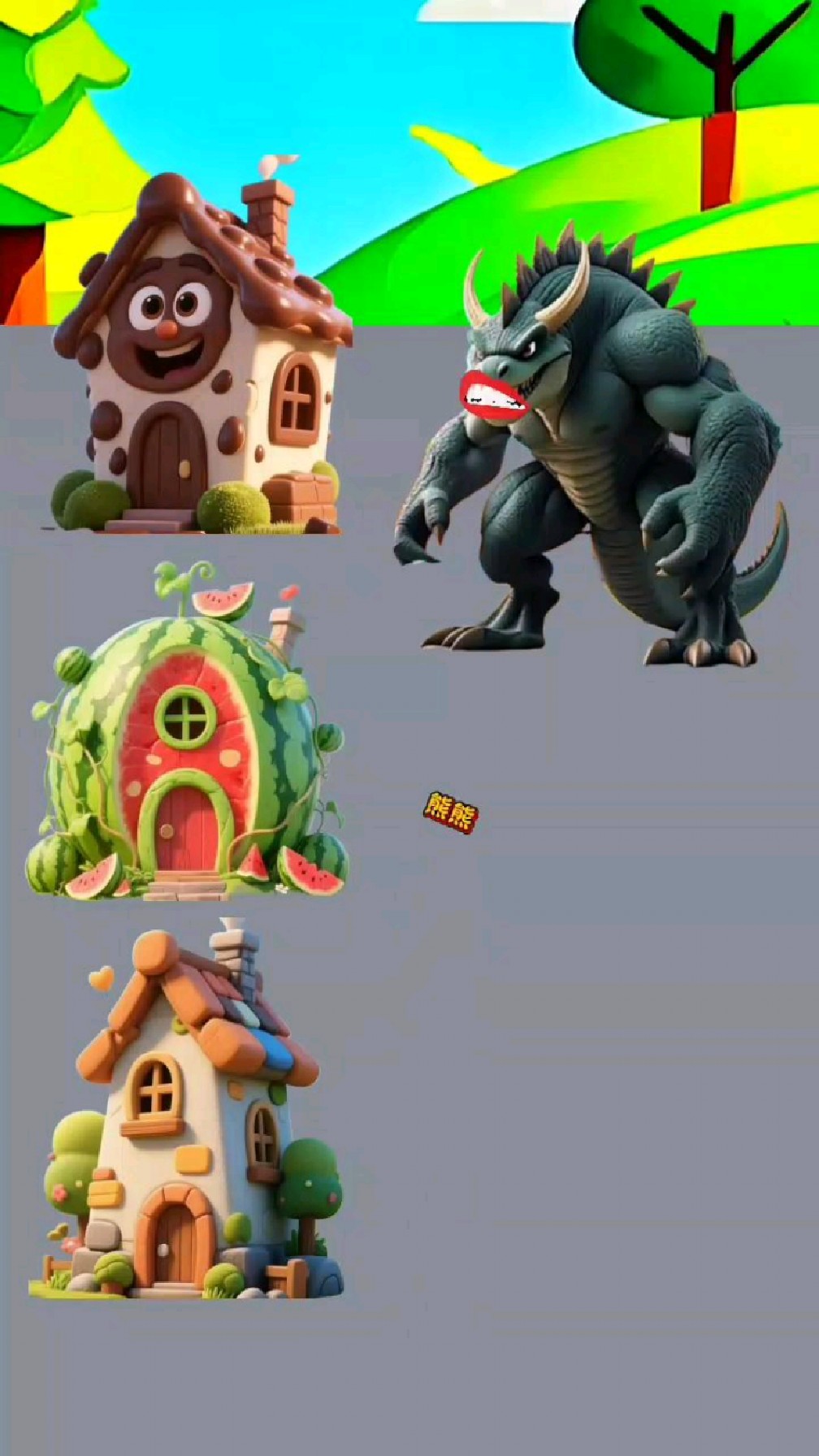 巧克力做的房子不够牢