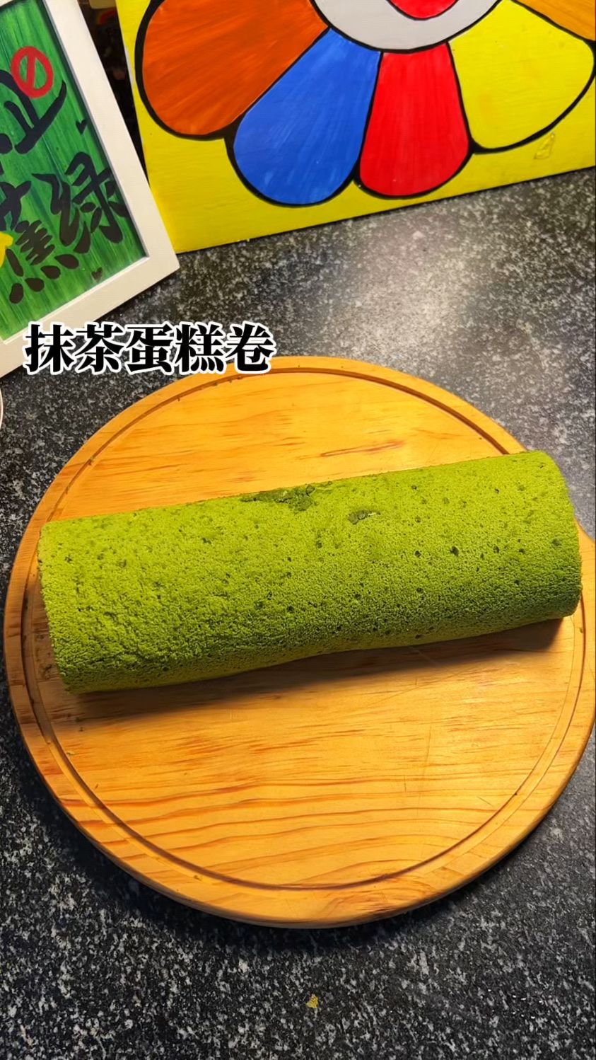 超详细的抹茶蛋糕卷做法，新手一看就会，茶香味浓郁巨好吃！