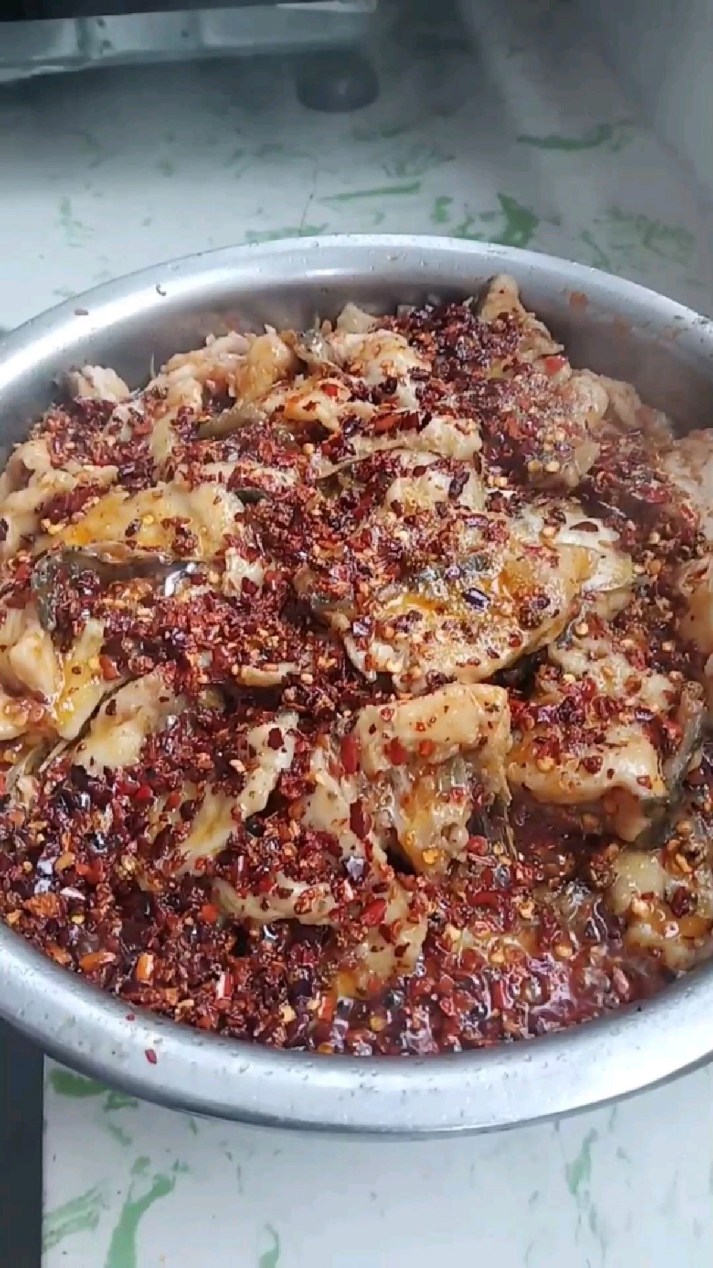 麻辣鲜香水煮鱼。