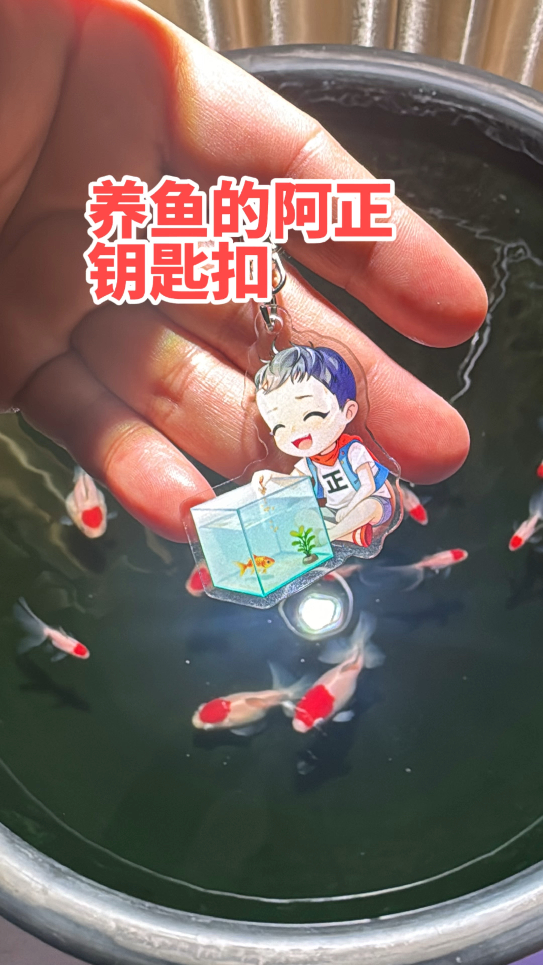 感谢大家一路的支持和陪伴，养鱼的阿正的钥匙扣