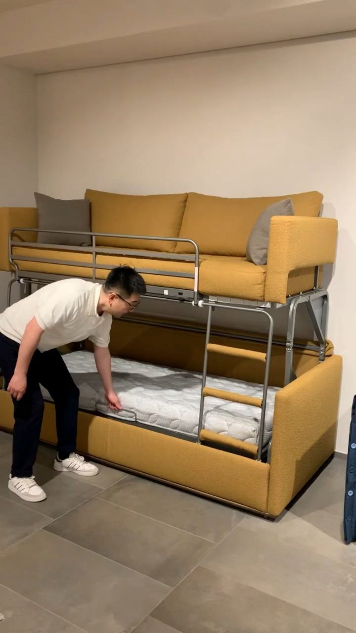 这才是创意家具,沙发变上下铺