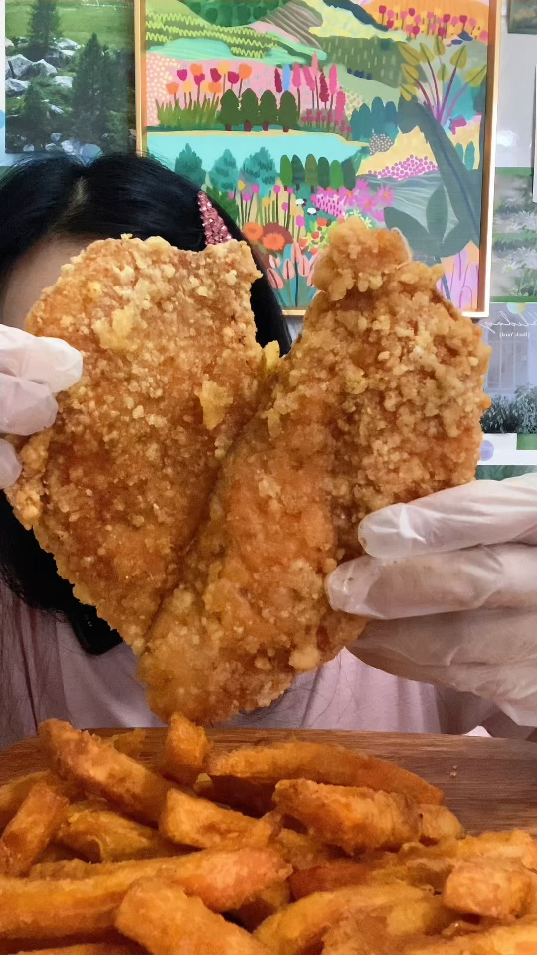 炸鸡排 爱心鸡排