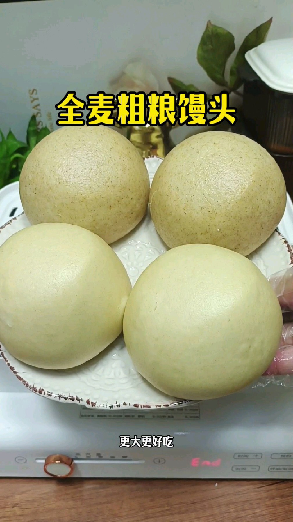 这个全麦粗粮馒头真赞,山东临沂传统工艺,又大又暄软特实在