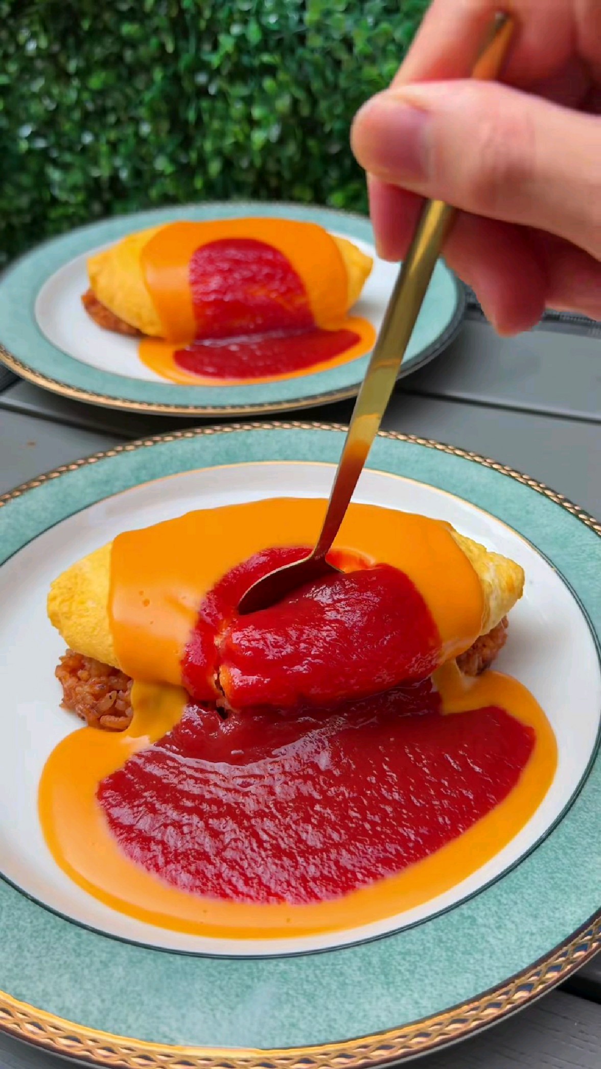 最正宗的芝士番茄蛋包饭