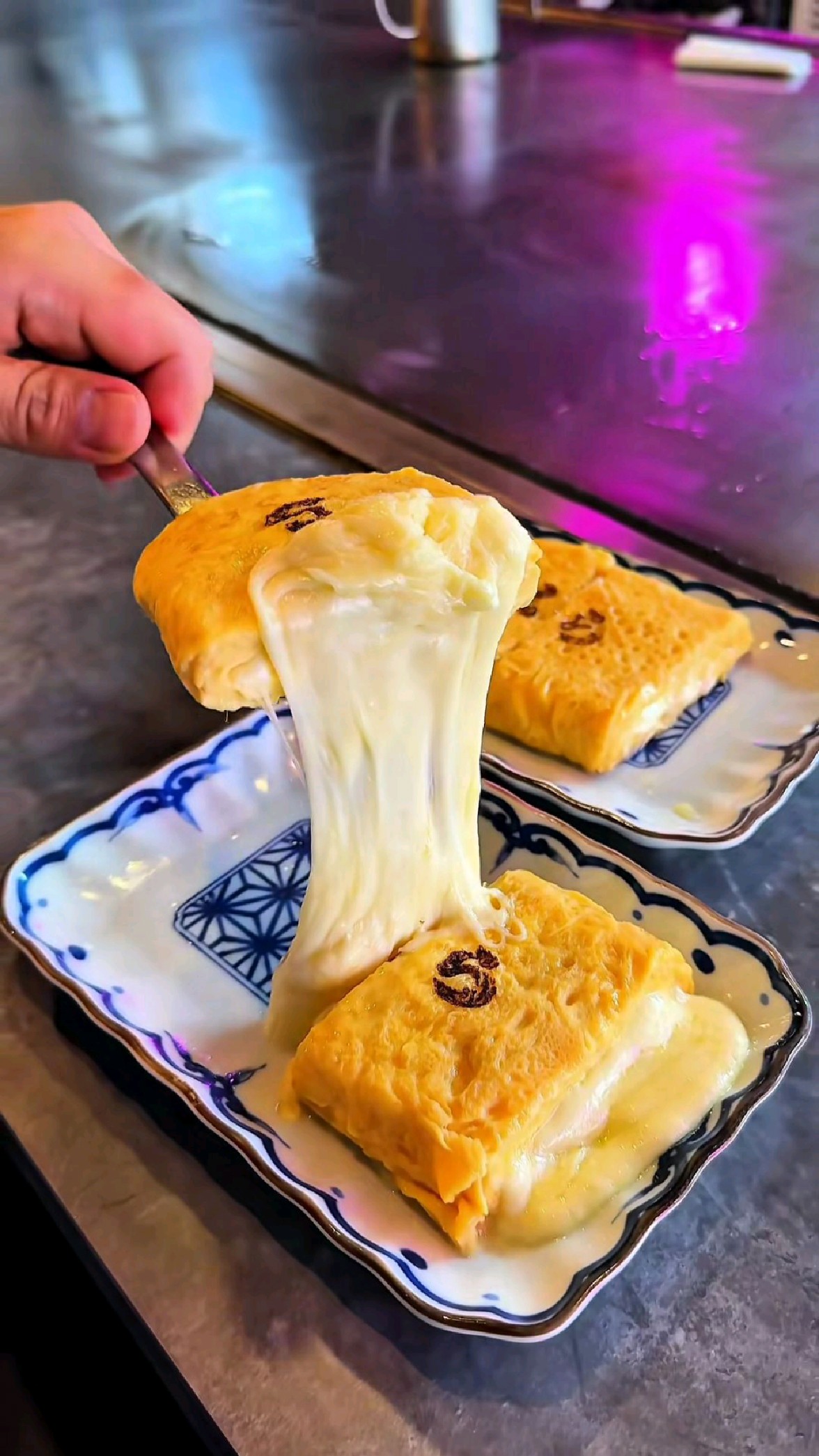 日式铁板芝士鸡蛋烧饼