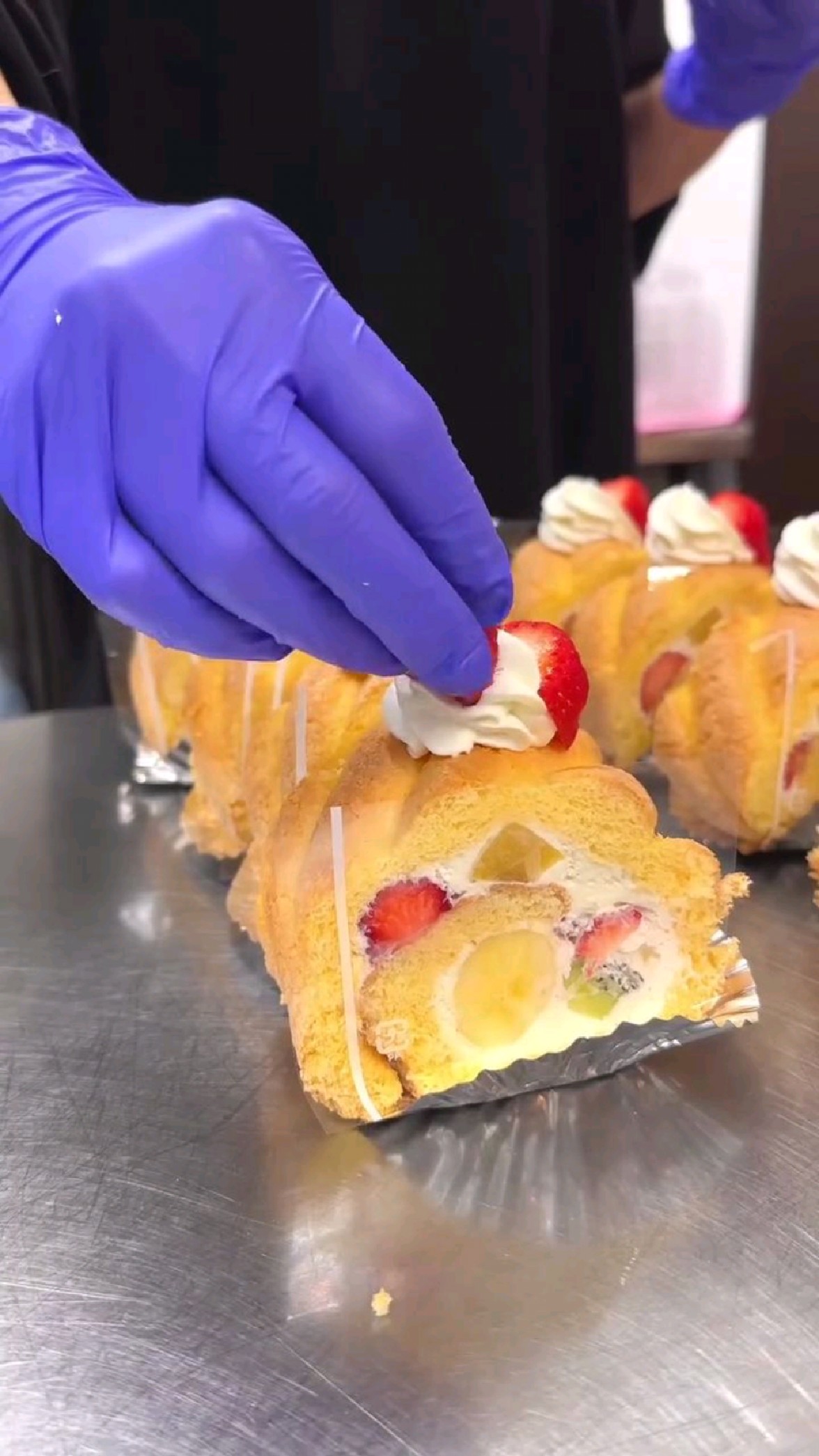 水果忌廉虎皮蛋糕