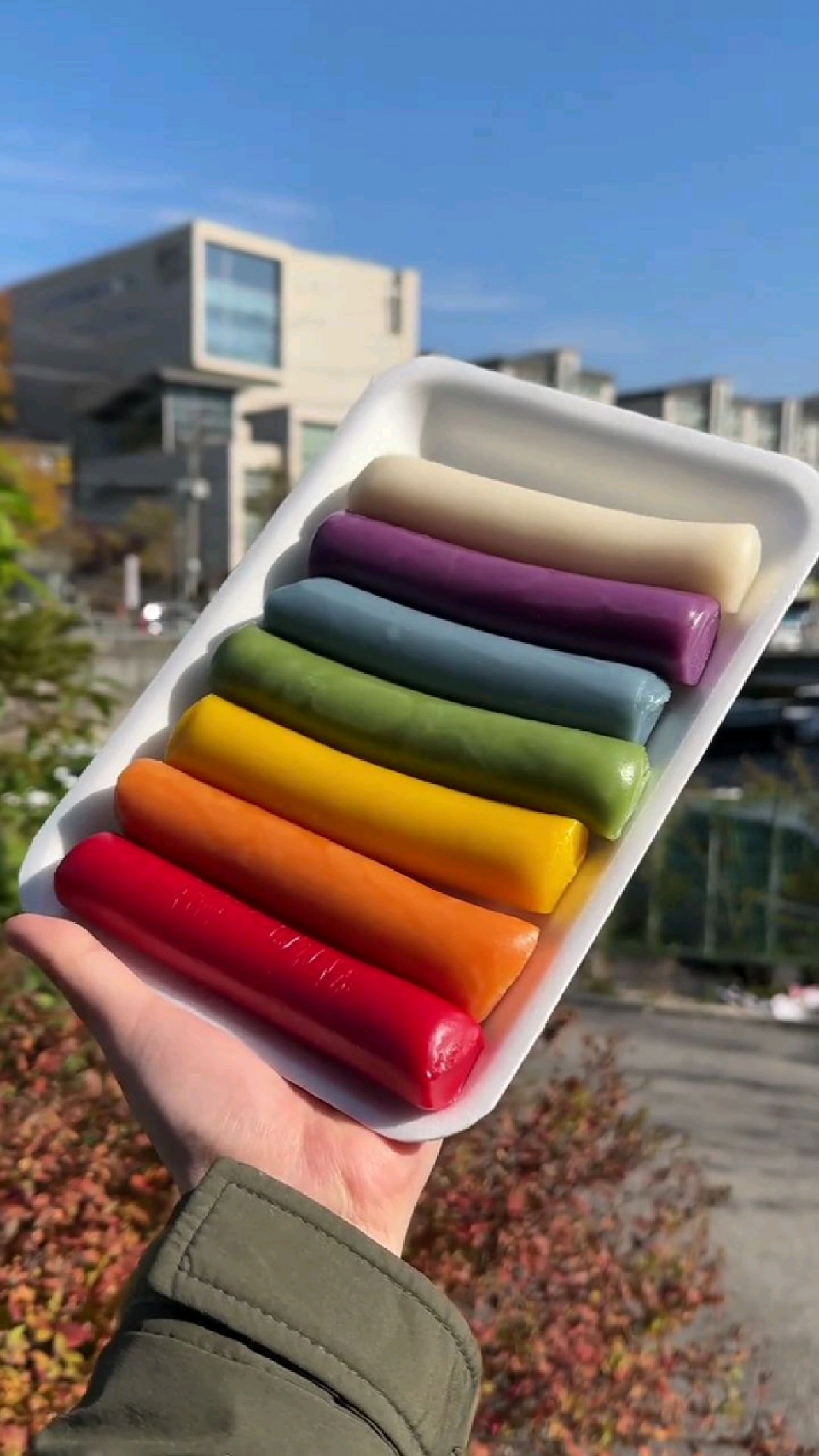 嫩滑软糯的七彩日式年糕