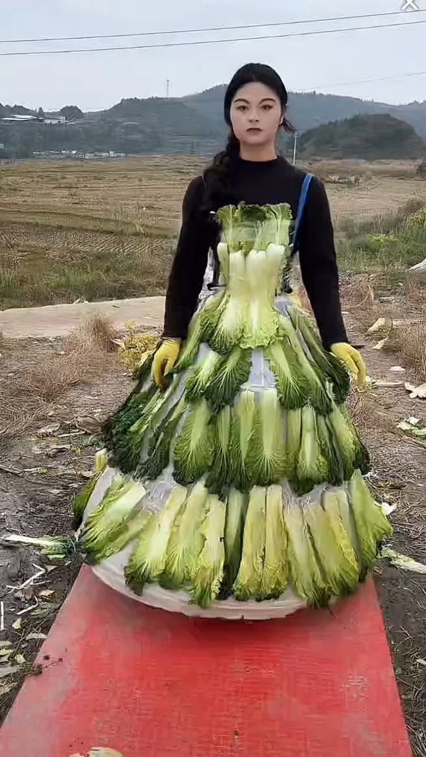 蔬菜时装秀,太个性了