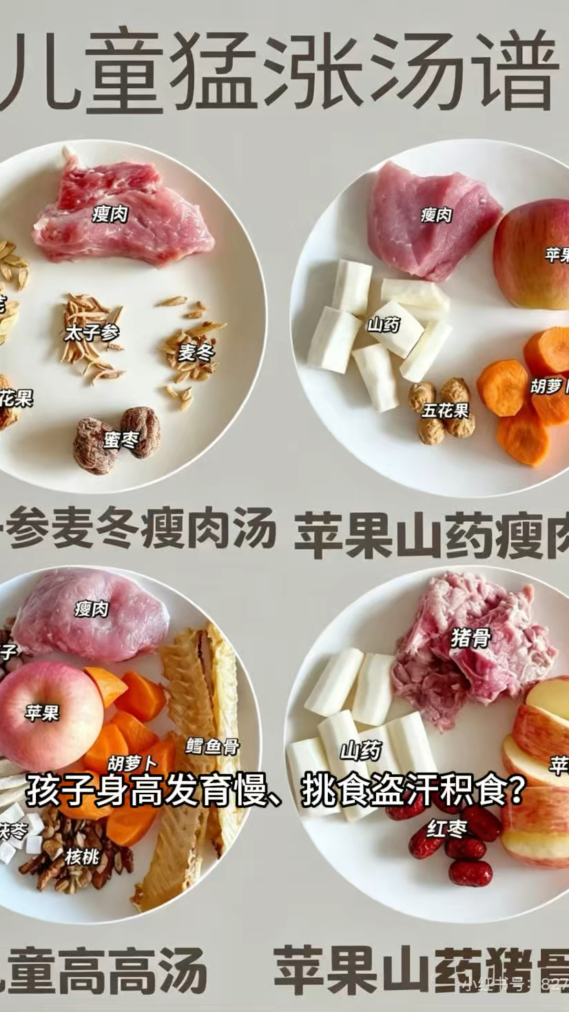 4种儿童营养汤。