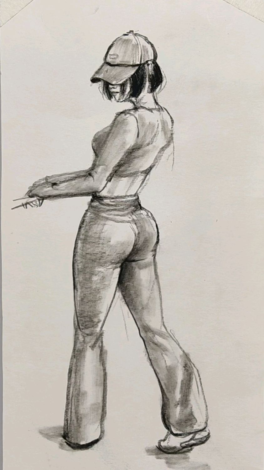 画速写模特很重要,完美身材展现艺术气息