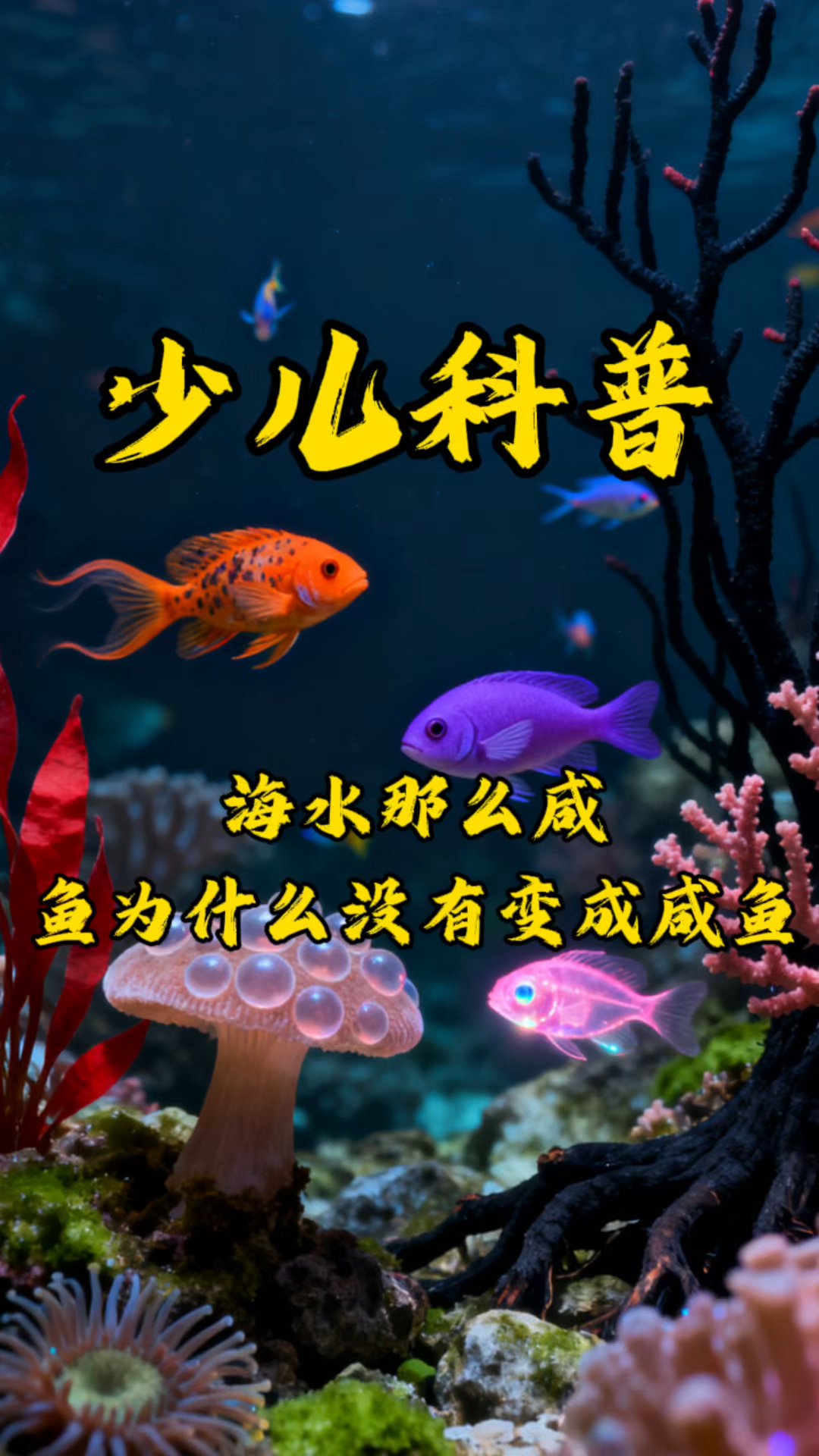 少儿科普 ～ 《海水那么咸,鱼为什么没有变成咸鱼》