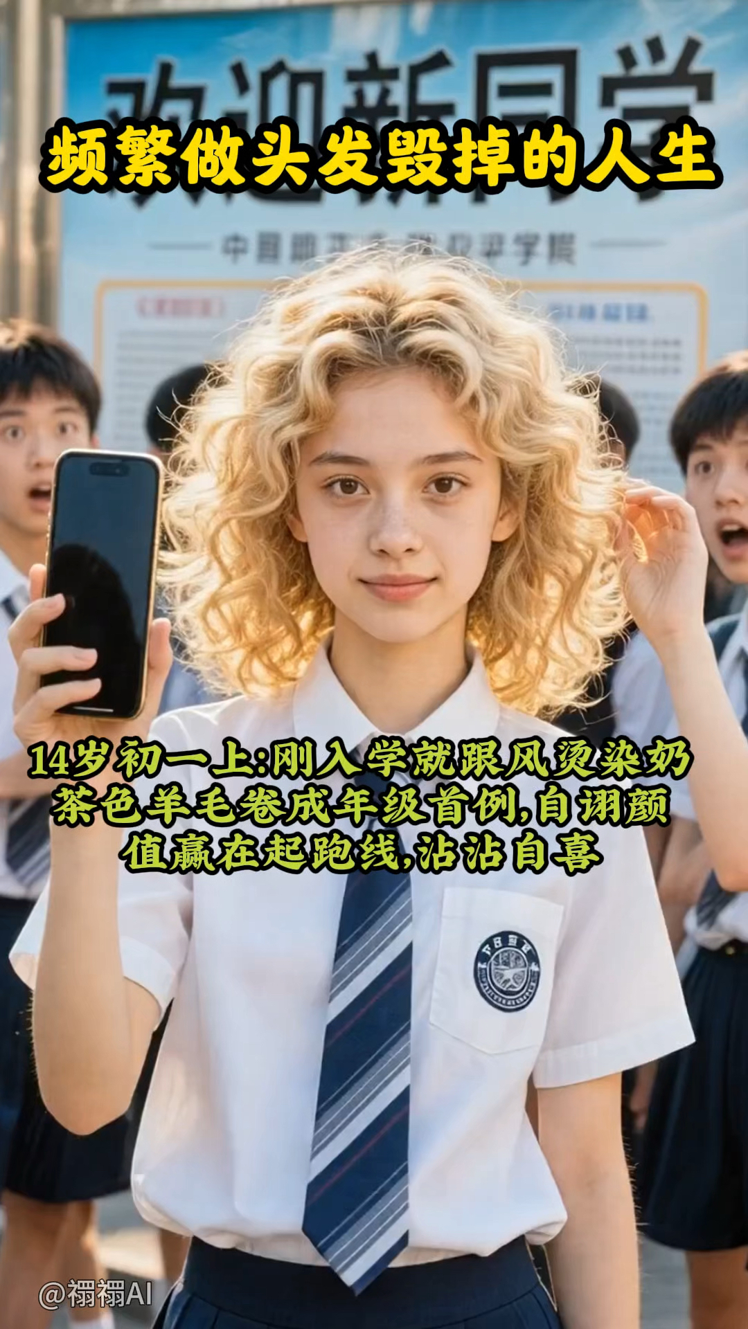 频繁做头发毁掉的人生 #听别人故事感悟自己人生  #ai人物故事