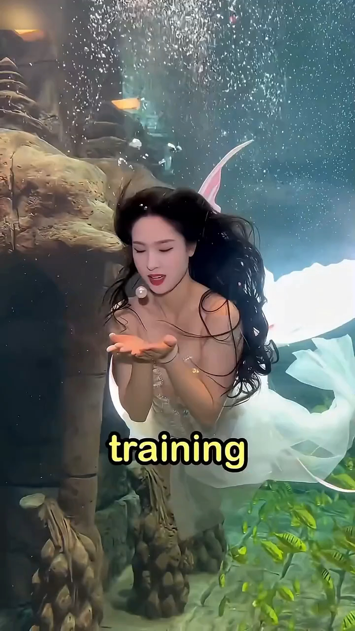 美人鱼的扮演者是如何在水里呼吸的呢？