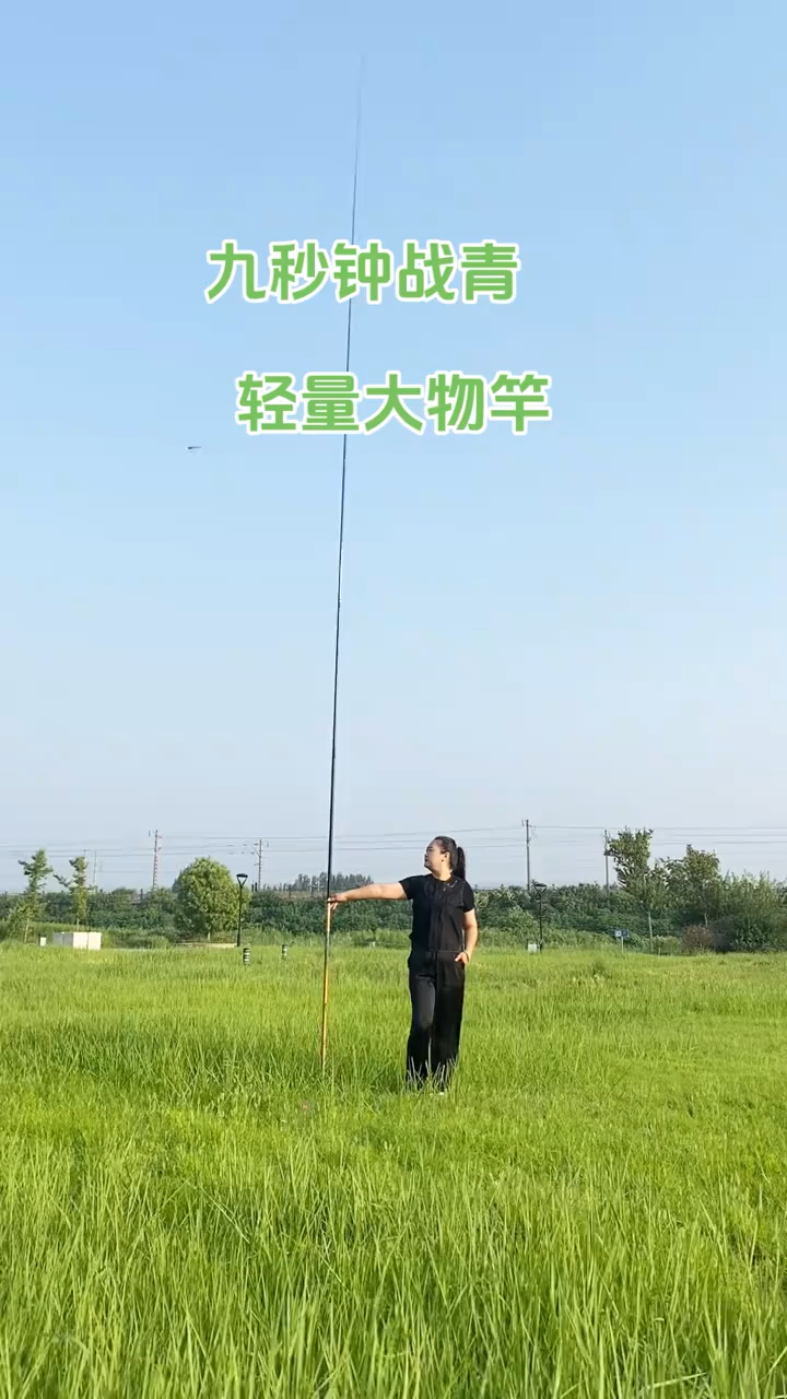 九秒中战青大物鱼竿
