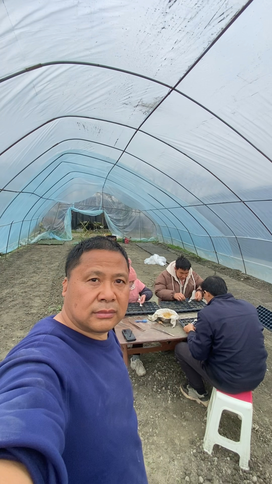 农场羊肚菌还没出菇,徒弟们就开始为下季轮作辣椒做准备了!